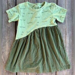 kate quinn x little liam organic cotton skateboard dress - short sleeve - 2T